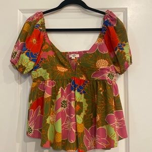 Floral Babydoll Top